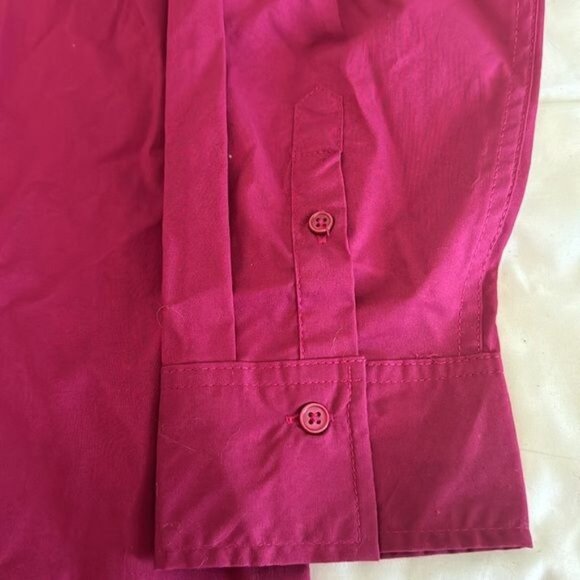 Time & Tru Womens Button Front Shirt XXL 20  Long Sleeve Collared - Picture 6 of 8